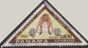 Panama 660B (used) 30c Olympics: weightlifting (1984)