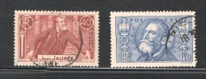 France #313-314   VF/XF, Used,  CV $5.15 ......  2010293