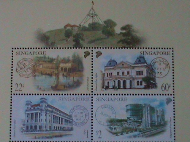 ​SINGAPORE-2000-SC# 939- POST OFFICES &  FANCY CANCELS-MNH S/S-VF LAST ONE