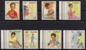 [Hip2512] Rwanda 1981 : Disabled people Good set very fine MNH imperf stamps