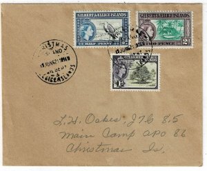 Gilbert & Ellice (Christmas Island) 1962 cancel on local cover to APO 86