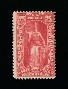 AFFORDABLE GENUINE SCOTT #PR106 F-VF MINT OG H 1895 CARMINE 25¢ NEWSPAPER #16022