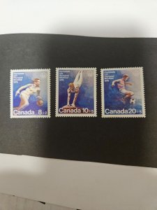 Canada Stamp #B10-B12 Team Sports Semi-Postal Stamps MNH 1976