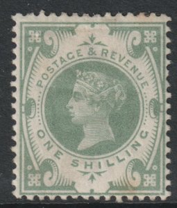 GB Scott 122 - SG211, 1887 Jubilee 1/- Green MH*