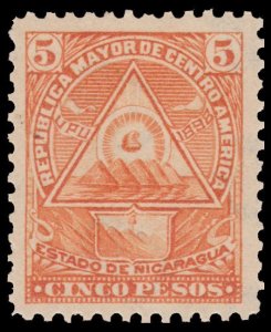 STAMP FROM NICARAGUA YEAR 1898. SCOTT # 109. UPH