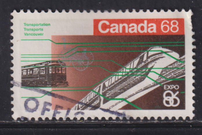 Canada 1093 Expo Canter, Vancouver 68¢ 1986