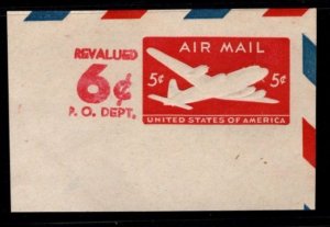 #UC22 DC Skymaster Revalued Cut Square  - Mint