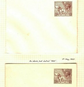 GB KGV Stationery Envelopes {2} BRITISH EMPIRE EXHIBITION  1924-1925 MAL187