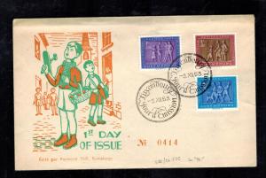 1953 Luxembourg First Day Cover FDC # B177-B179