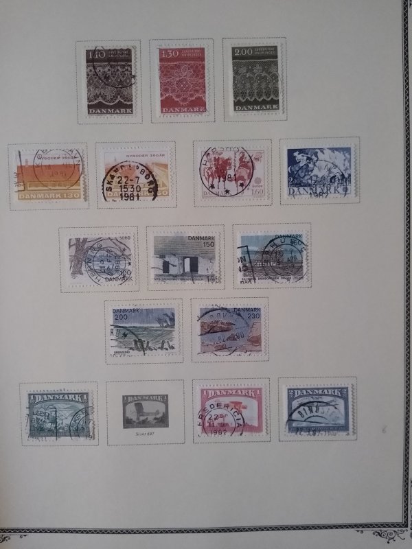 collection on pages Denmark 1980-85 CV $58