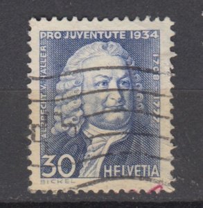 J38726, 1934 switzerland used #b72 hv of set