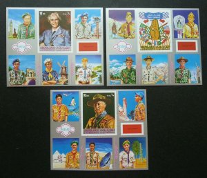 Sharjah Boy Scout Jamboree 1967 World Uniform Egypt Japan Netherlands (ms) MNH