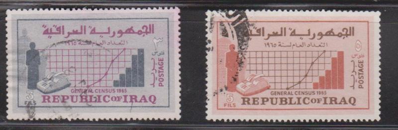 IRAQ Scott # 390-1 Used - General Census 1965