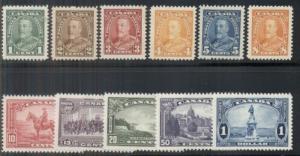 CANADA #217-27 Complete set, og, NH, VF, Scott $193.50