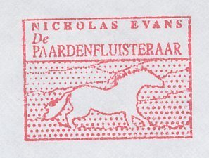Meter cover Netherlands 1999 Nicholas Evans - Writer - Book / Movie The Horse 