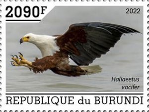 BURUNDI - 2022 - Birds of Prey - Perf Single Stamp - Mint Never Hinged