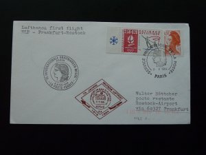 special flight cover Paris Rostock via Hamburg Lufthansa 1994