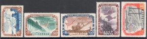 1951 Russia, Hydroelectric Works - No. 1584/88 - MNH**