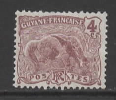 French Guiana Sc # 53 mint hinged (RRS)