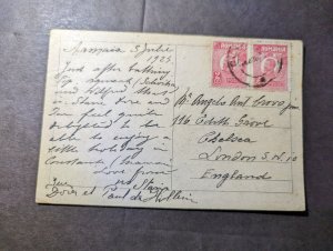 1925 Romania Postcard Cover to Chelsea London England