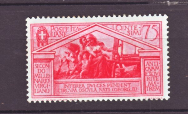 J22555 Jlstamps 1930 italy mh #253 woman at loom