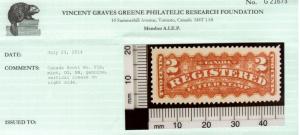 Canada #F1b XF/NH **With Certificate**