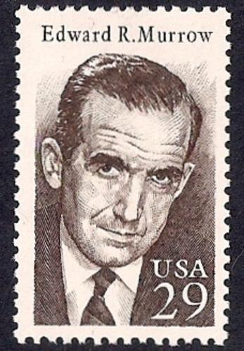 #2812 29 cents Edward R. Murrow, Journalist mint OG NH F-VF