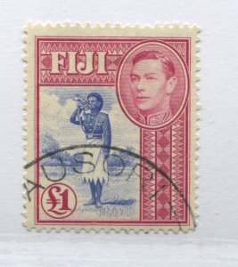 Fiji KGVI 1938 £1 used