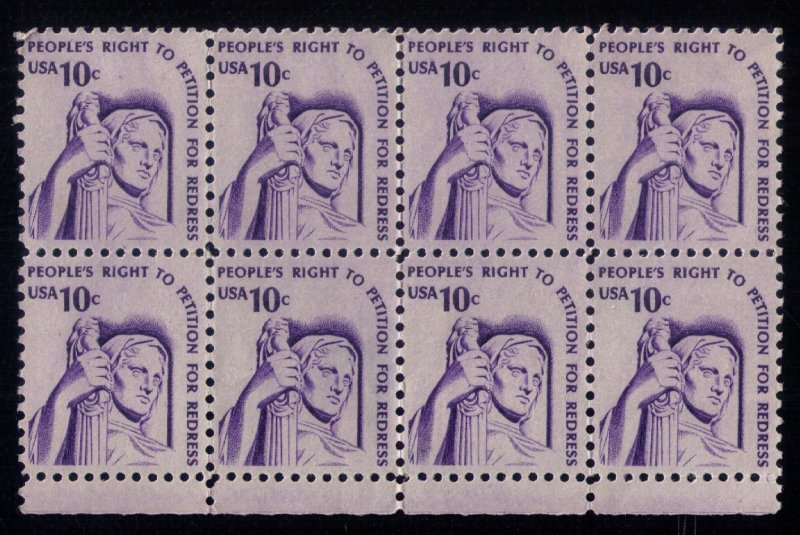 US Sc #1592 Zip Block Of 8 Stamps MH , Og Very Fine