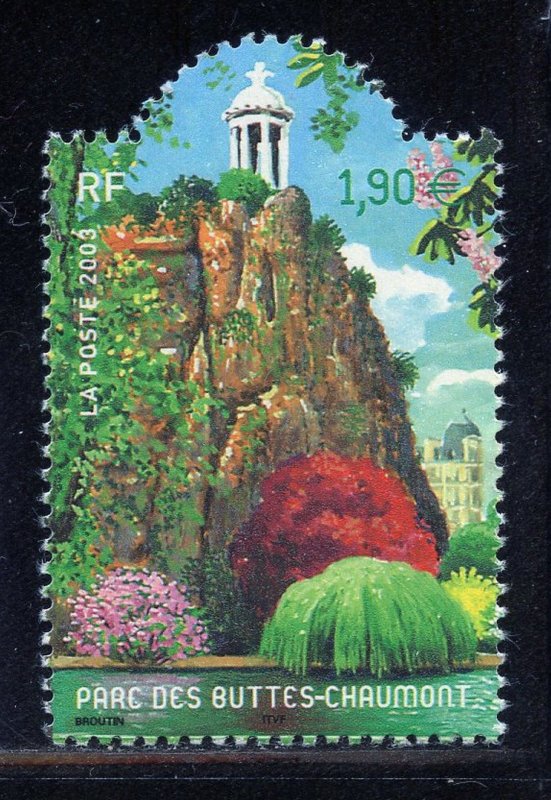France 2979a MNH, Buttes-Chaumont Park Issue  from 2003 souvenir sheet