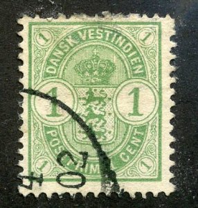 Danish West Indes, Scott #21, Used