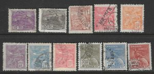 Brazil 218-230 Used Short set  SC:$8.75