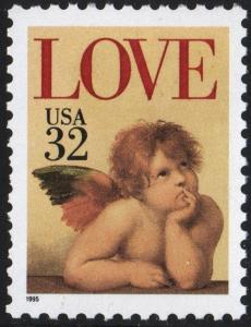 SC#2957 32¢ LOVE Single (1995) MNH