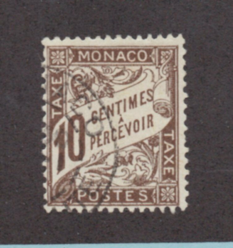 Monaco - Sc# J4 Used / 10c Brown     -      Lot 0921506