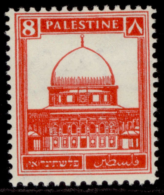 PALESTINE GV SG106, 8m scarlet, M MINT.