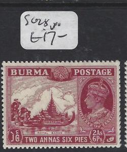 BURMA (P0304B)    KGVI  2A 6P   SG 25    MOG 