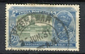 INDIA; 1931 early GV Delhi issue fine used 2a. Peshawar Postmark