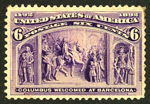 U.S. #235 MINT OG HR