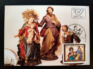 Austria (1983) Postcard with an Austrian first day stamp dedicated to an...