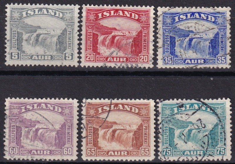 Iceland #170-75  F-VF Used CV $52.60  (Z8005)