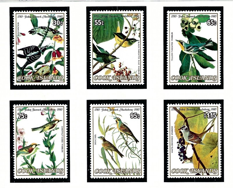 Cook Is 849-54 MNH 1985 Birds          (KA)