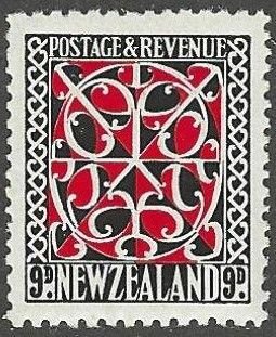 New Zealand-Scott #195, MNH, Maori Panel from Door, CV $27.50