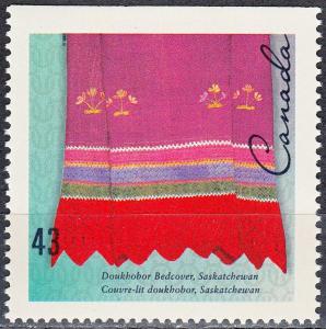 #1463 MNH Canada Hand Crafted Textiles - Doukhobor Bedcover