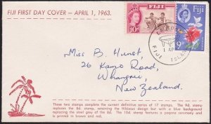 FIJI 1963 9d & 10d definitives on FDC......................................B4134