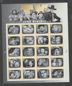 U.S. Scott #4414 TV Early Memories Stamps - Mint NH Sheet - LR Plate