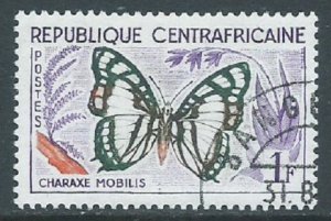 Central African Republic, Sc #5, 1fr Used