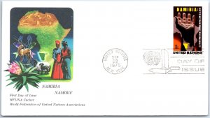 UN UNITED NATIONS FIRST DAY OF ISSUE COVER WFUNA SPECIAL CACHET #23