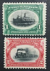 MOMEN: US #294-295 MINT OG H #25018