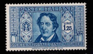 Italy Scott 275  Mint No Gum 1932 Dante Alighieri stamp