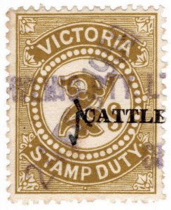 (I.B) Australia - Victoria Revenue : Cattle Duty 2/- (1951)